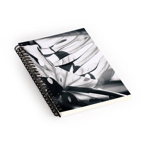Mambo Art Studio Monstera Monochrome Spiral Notebook