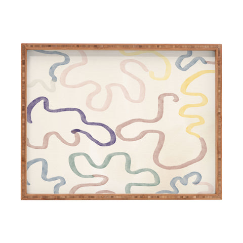 Mambo Art Studio Pastel Camouflage Rectangular Tray