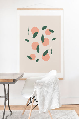 Mambo Art Studio Peaches and Oranges Art Print And Hanger