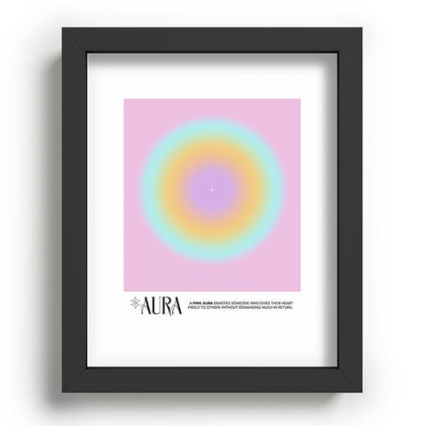 Mambo Art Studio Pink Aura Recessed Framing Rectangle