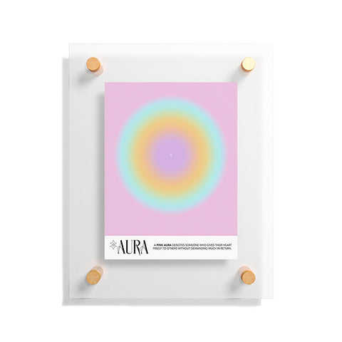 Mambo Art Studio Pink Aura Floating Acrylic Print