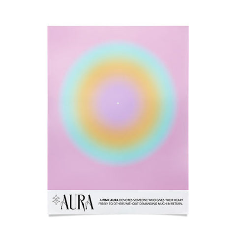 Mambo Art Studio Pink Aura Poster