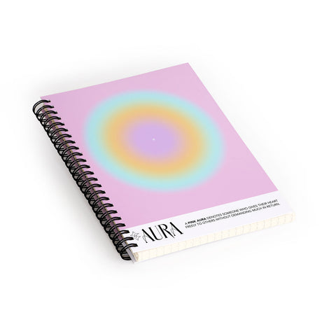 Mambo Art Studio Pink Aura Spiral Notebook