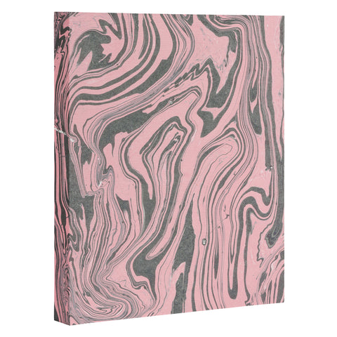 Mambo Art Studio Pink Marble Paper Art Canvas