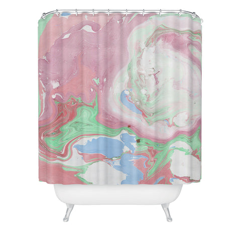 Mambo Art Studio Rainbow Mix 1 Shower Curtain