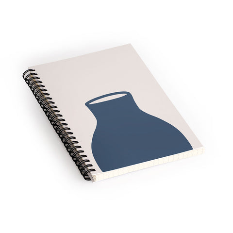 Mambo Art Studio Terracota Blue Vase Spiral Notebook