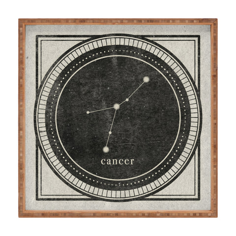 Mambo Art Studio Vintage Astrology Cancer Square Tray