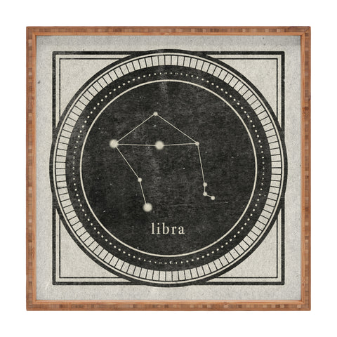 Mambo Art Studio Vintage Astrology Libra Square Tray