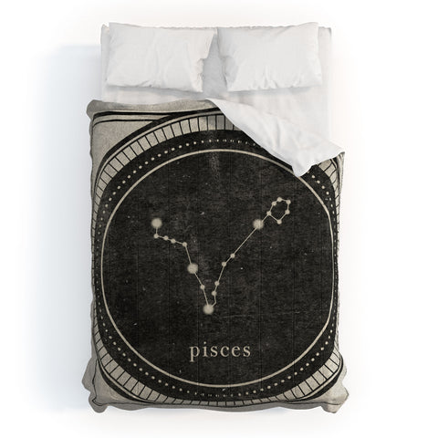 Mambo Art Studio Vintage Astrology Pisces Comforter
