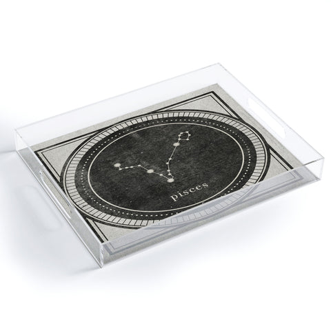 Mambo Art Studio Vintage Astrology Pisces Acrylic Tray