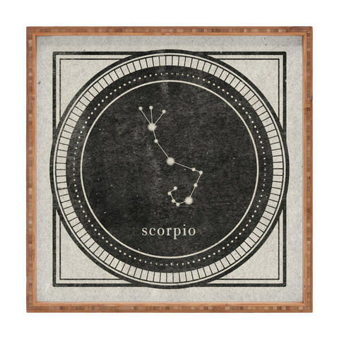 Mambo Art Studio Vintage Astrology Scorpio Square Tray