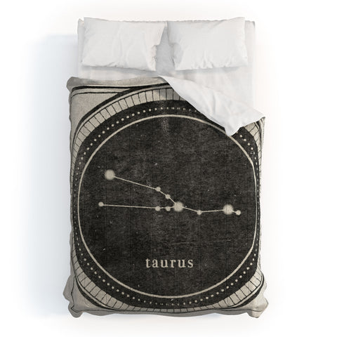Mambo Art Studio Vintage Astrology Taurus Comforter