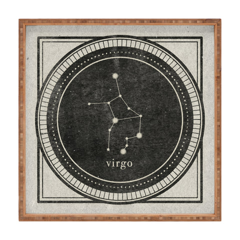 Mambo Art Studio Vintage Astrology Virgo Square Tray