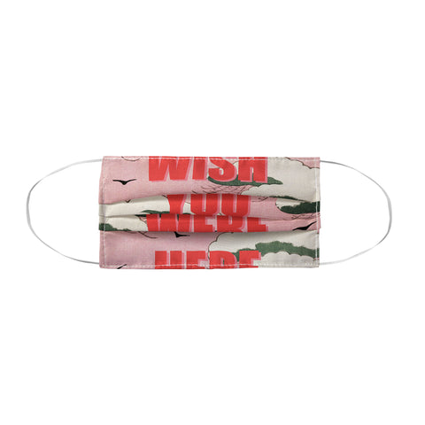 Mambo Art Studio Wish You Were Here Pink Clouds Face Mask