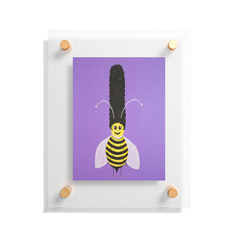 Mandy Hazell Bee Hive Betty Floating Acrylic Print