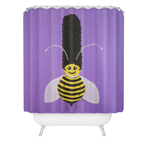 Mandy Hazell Bee Hive Betty Shower Curtain