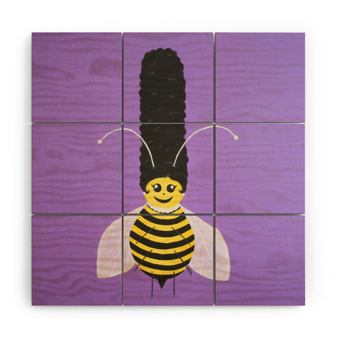 Mandy Hazell Bee Hive Betty Wood Wall Mural