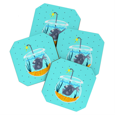 Mandy Hazell Fish Bot Coaster Set