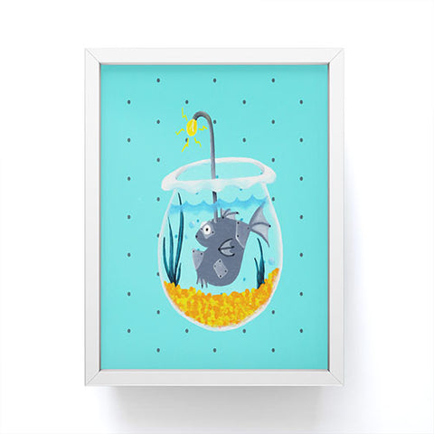 Mandy Hazell Fish Bot Framed Mini Art Print
