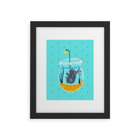 Mandy Hazell Fish Bot Framed Art Print
