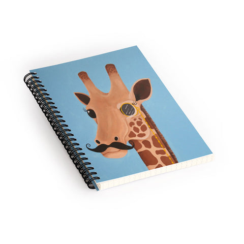 Mandy Hazell Gentleman Giraffe Spiral Notebook