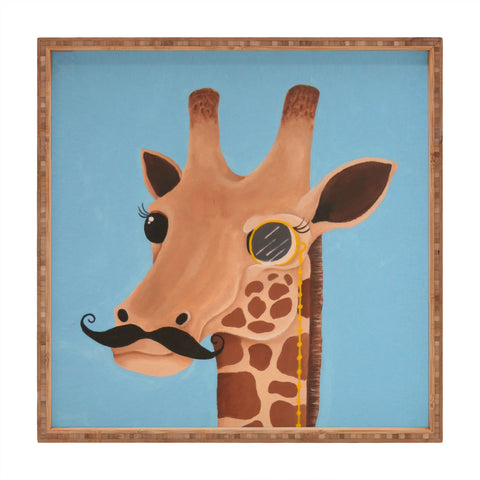 Mandy Hazell Gentleman Giraffe Square Tray