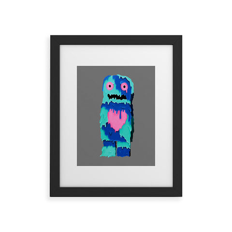 Mandy Hazell Melty Monster Framed Art Print