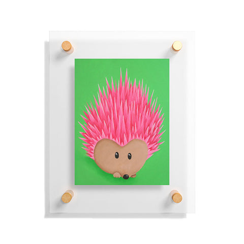 Mandy Hazell Ollie Hedgehog Floating Acrylic Print
