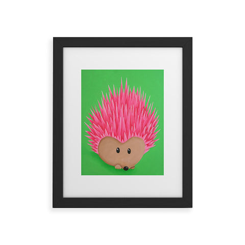 Mandy Hazell Ollie Hedgehog Framed Art Print