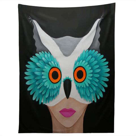 Mandy Hazell Owl Lady Tapestry