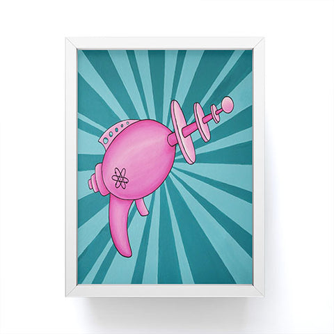 Mandy Hazell Pew Pew Pink Framed Mini Art Print