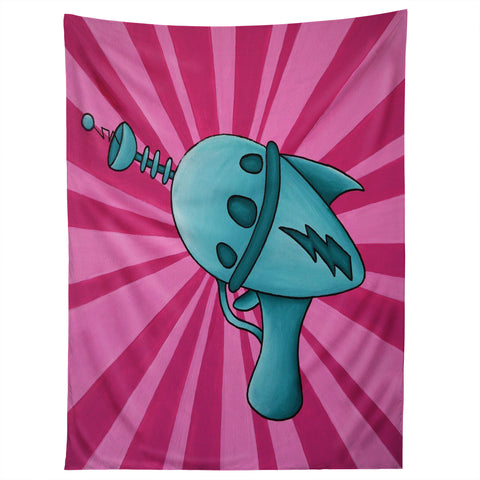 Mandy Hazell Pew Pew Teal Tapestry