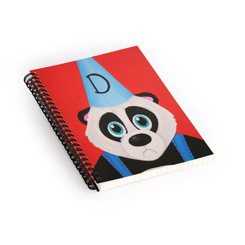 Mandy Hazell Sad Panda Spiral Notebook