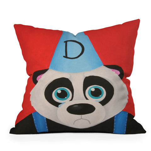 Mandy Hazell Sad Panda Throw Pillow