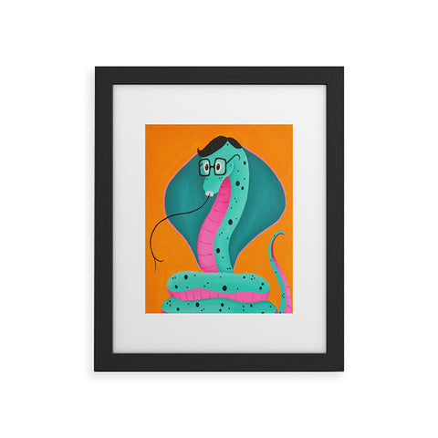 Mandy Hazell Smart Snake Framed Art Print