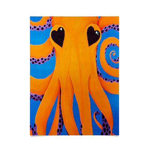 Mandy Hazell Wish I Was An Octopus Poster