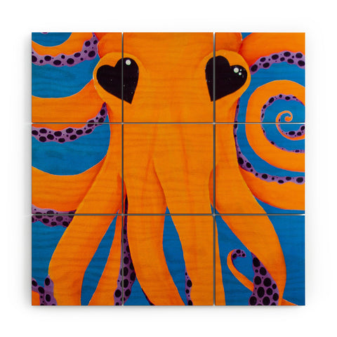 Mandy Hazell Wish I Was An Octopus Wood Wall Mural