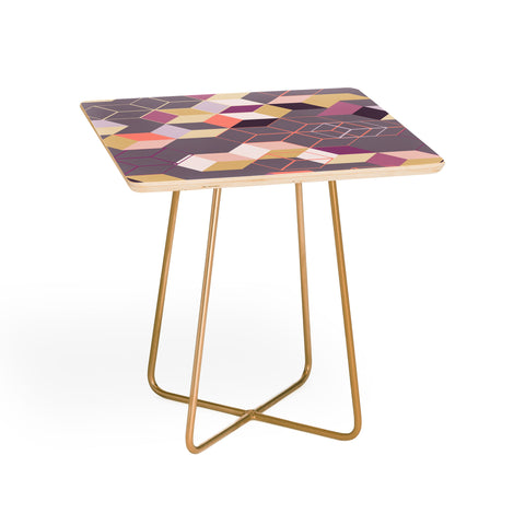 Mareike Boehmer 3D Geometry Cubes 1 Square Side Table