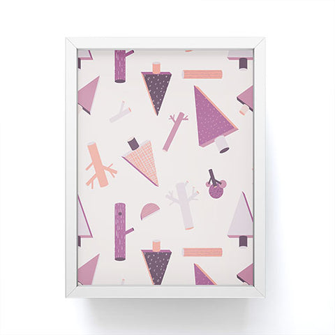 Mareike Boehmer 3D Geometry Forest 1 Framed Mini Art Print
