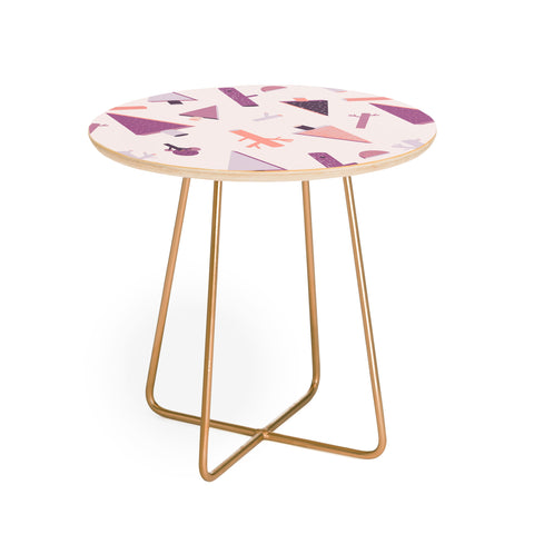 Mareike Boehmer 3D Geometry Forest 1 Round Side Table