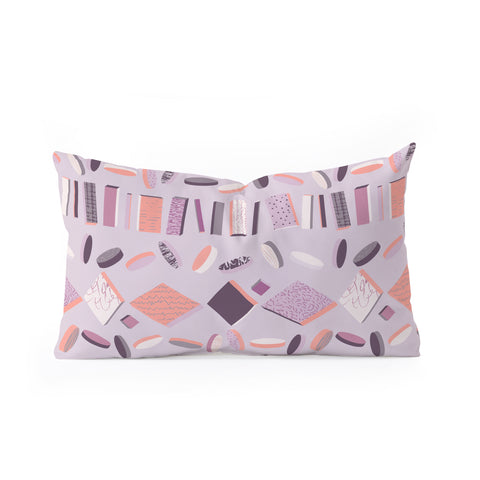 Mareike Boehmer 3D Geometry Lined Up 1 Oblong Throw Pillow
