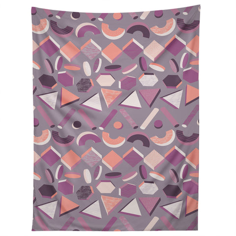Mareike Boehmer 3D Geometry Stand In Line 1 Tapestry