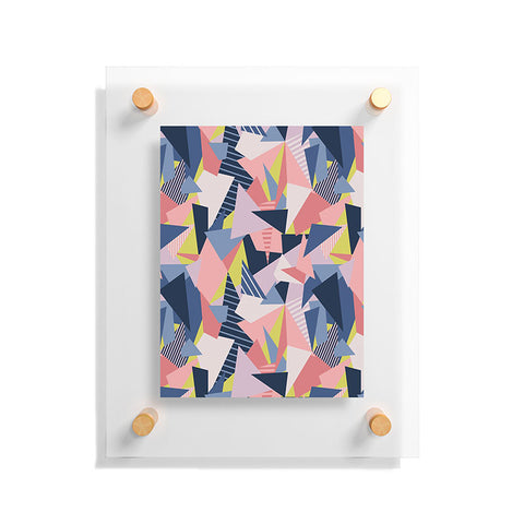 Mareike Boehmer Color Blocking Chaos 1 Floating Acrylic Print