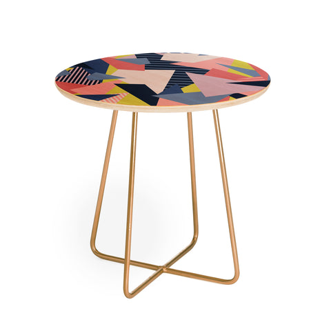 Mareike Boehmer Color Blocking Chaos 1 Round Side Table