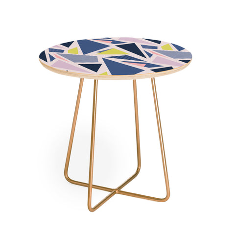 Mareike Boehmer Color Blocking Triangles 1 Round Side Table