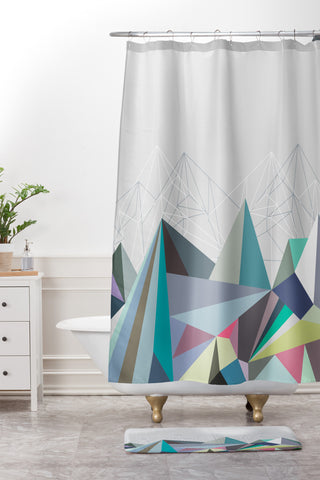 Mareike Boehmer Colorflash 1X Shower Curtain And Mat