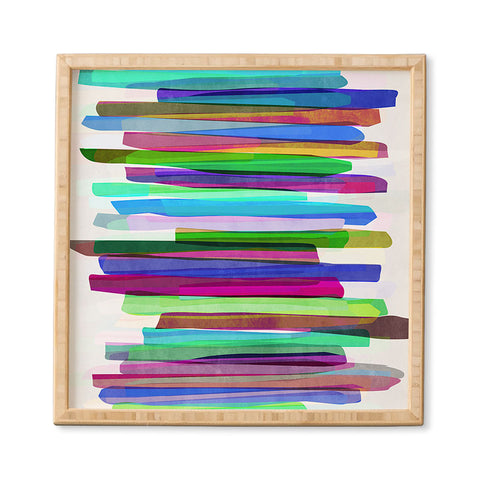 Mareike Boehmer Colorful Stripes 3 Framed Wall Art
