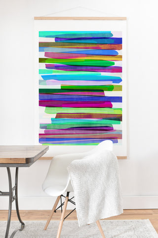 Mareike Boehmer Colorful Stripes 3 Art Print And Hanger