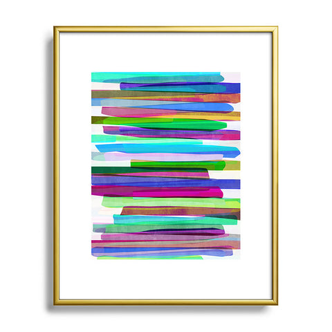 Mareike Boehmer Colorful Stripes 3 Metal Framed Art Print