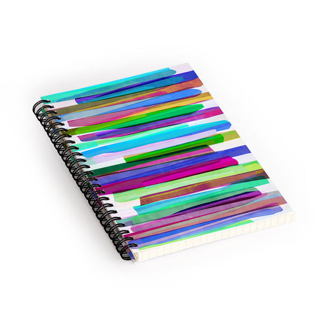 Mareike Boehmer Colorful Stripes 3 Spiral Notebook